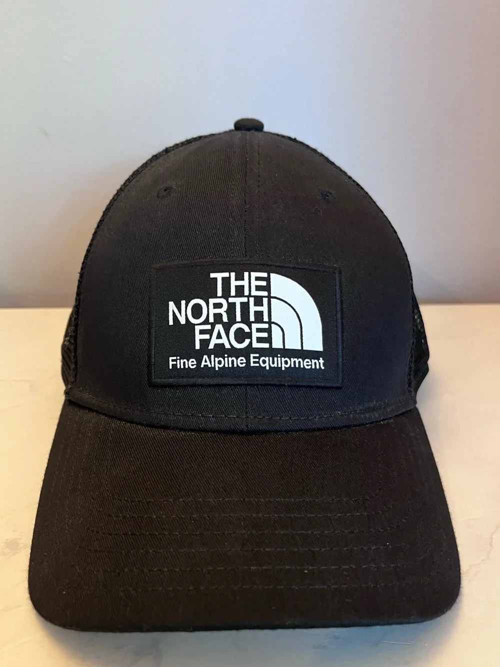 The North Face Black Logo Mesh Cap